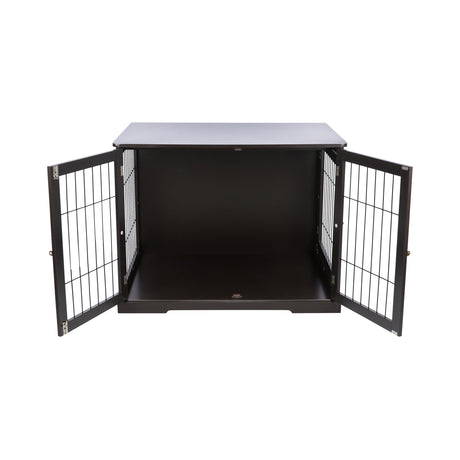 TRIXIE 38.7" Indoor Dog Crate, Wooden Crate Table for Dogs Up to 66 lb, Large Dog Kennel, Perfect in Any Room, Brown TRIXIE