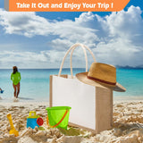 YOUKE OLA 20 Pack Burlap Tote Bags Jute Tote Bags Reusable Water Resistant Beach Bag Blank Canvas Grocery Bag for Women Bridesmaid Wedding Gift DIY 12.6 x 8.3 x 5.1 Inch YOUKE OLA