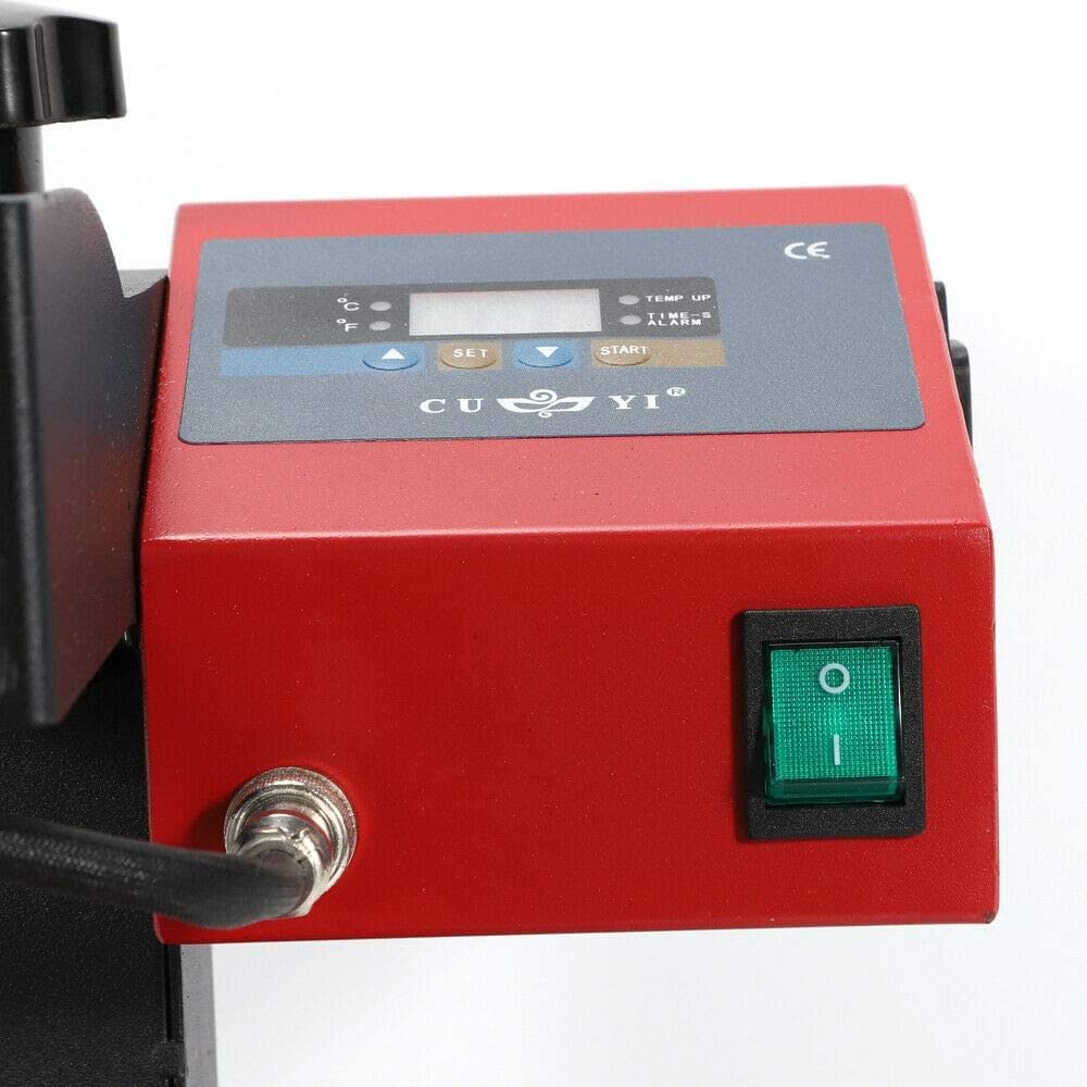 YUNYN Pen Press Transfer Machine 6 in 1 Pen Heat Press Transfer Machine Digital 3D Sublimation Heat Press Machine Logo Transfer Printing Machine for DIY Pen Printing 110V 350W YUNYN