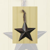 CWI Gifts Metal Barn Star - 5" Galvanized Hanging Star - Farmhouse Wall Decor - Black - 1 CWI Gifts