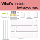 Fixwal Wood Nursery Book Shelves, 16.5 Inch Floating Bookshelves for Wall Set of 3, Baby Kids Decor, Solid Wood Wall Mounted Shelves for Books, Toys and Decor Storage (White) Fixwal