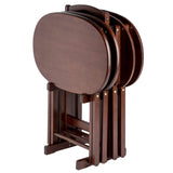 Winsome Nathan 5-PC Set Cappuccino Snack Table 23.7x15.83x25.51 Winsome