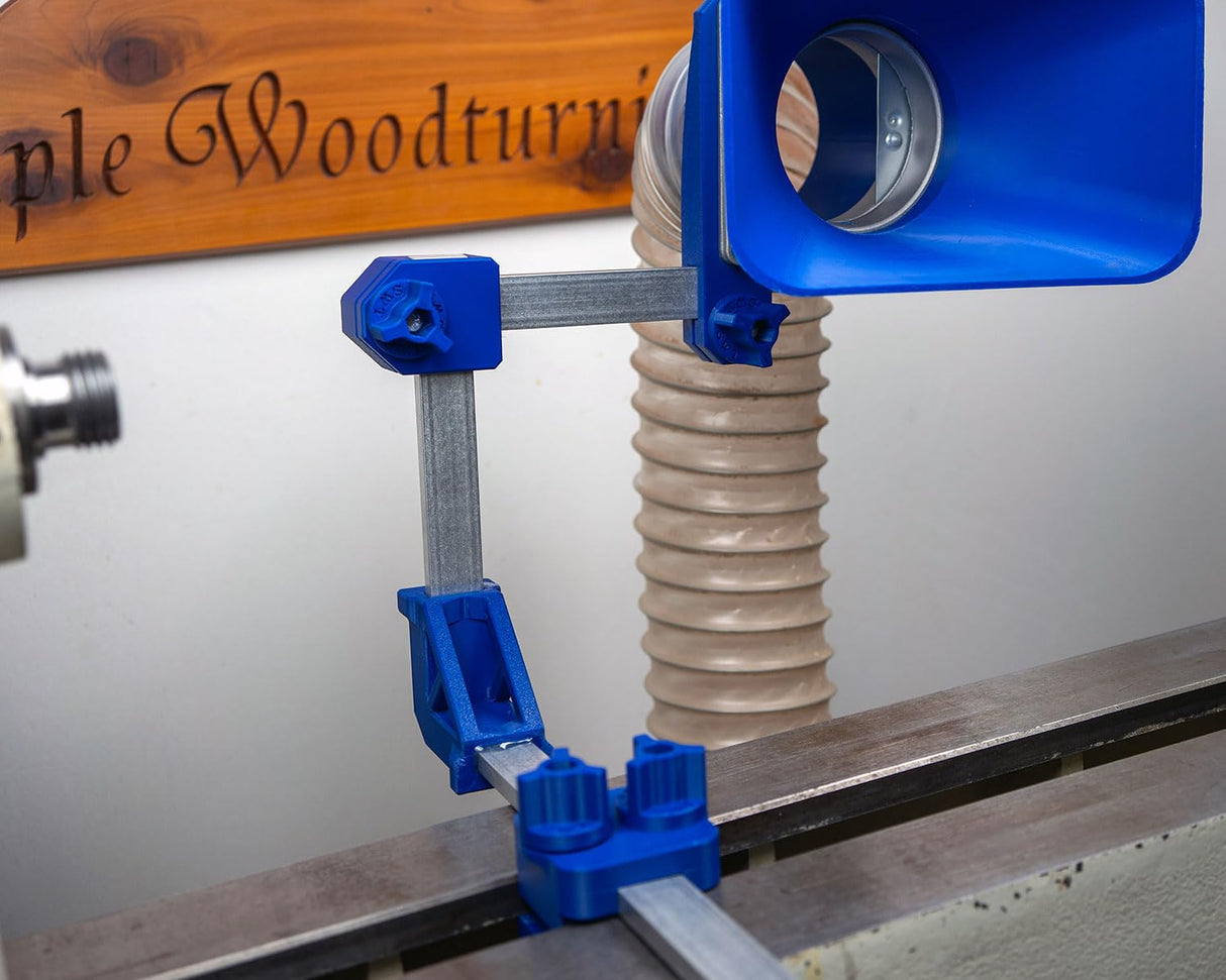 Simple Dust Collection System for Split-Bed Wood Lathe (Fits Wet/Dry Vac, JET 1221 Lathe) Simple Woodturning Tools