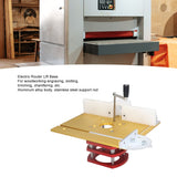 Precision Router Lift Table, Router Lift and Woodworking Router Table Insert Plate Lift Base, Max Lift 51mm Woodworking Engraving DIY Tools for Zooke