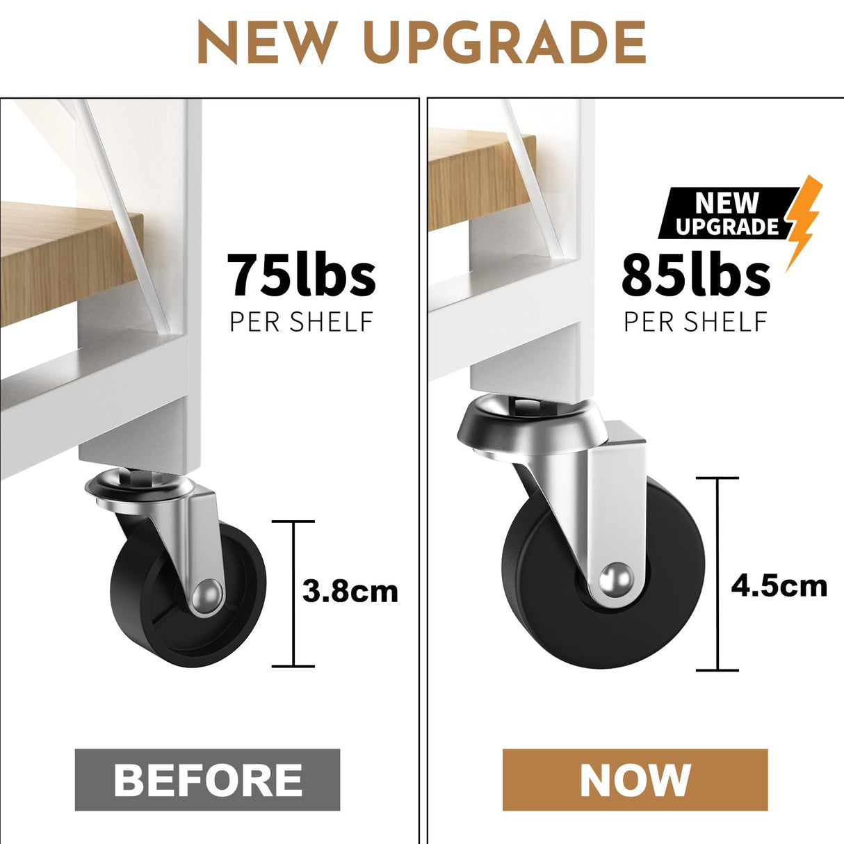 4 Tier Foldable Storage Shelf with Wheels,Folding Shelving Loads 400 LBS,No Assembly Bookshelf,Metal Shelving Units Storage for Garage,Living Room,Kitchen,Pantry, Office(27.9 x 13.3 x 49 in,White) FREGREE