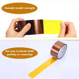 Outus 2 Rolls Heat Tapes High Temperature Tape Sublimation Tape Heat Transfer Tape Heat Resistant Tape Polyimide Tape for Electronics 3D Printers DIY Crafts (Dark Brown,50 mm Wide) Outus