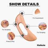 enttgo Body Gua Sha Tool Wooden Lymphatic Drainage Tool,Guasha Massage Tools for Anti Cellulite and Relieve Muscle Fatigue,Wood Therapy Massage Tools for Neck Back Face Leg Facial (A-Wood1) enttgo