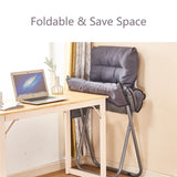 Modern Lazy Chair with Ottoman, Folding Lounge Reclining Sofa Chair with Armrest Comfy Lounge Chair Leisure Chair with Side Pocket for Bedroom, Balcony, Living Room, Office, Grey Generic