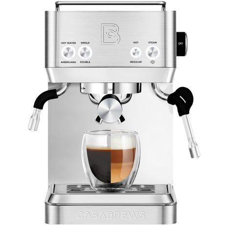 CASABREWS Espresso Machines with Milk Frother, 20 Bar Espresso Maker with Hot Water Wand for Americano, Latte, Cappuccino, Espresso Coffee Machine with Adjustable Temperature, Gifts for Coffee Lovers CASABREWS