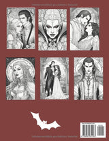 Malbuch "Vampire" für Erwachsene - 50 Motive zum Ausmalen: Großes Format: 8,5 x 11 Zoll = 21,5 x 27,9 cm - Entspannung durch Ausmalen, eine schöne ... Jugendliche und Erwachsene (German Edition) Majosta