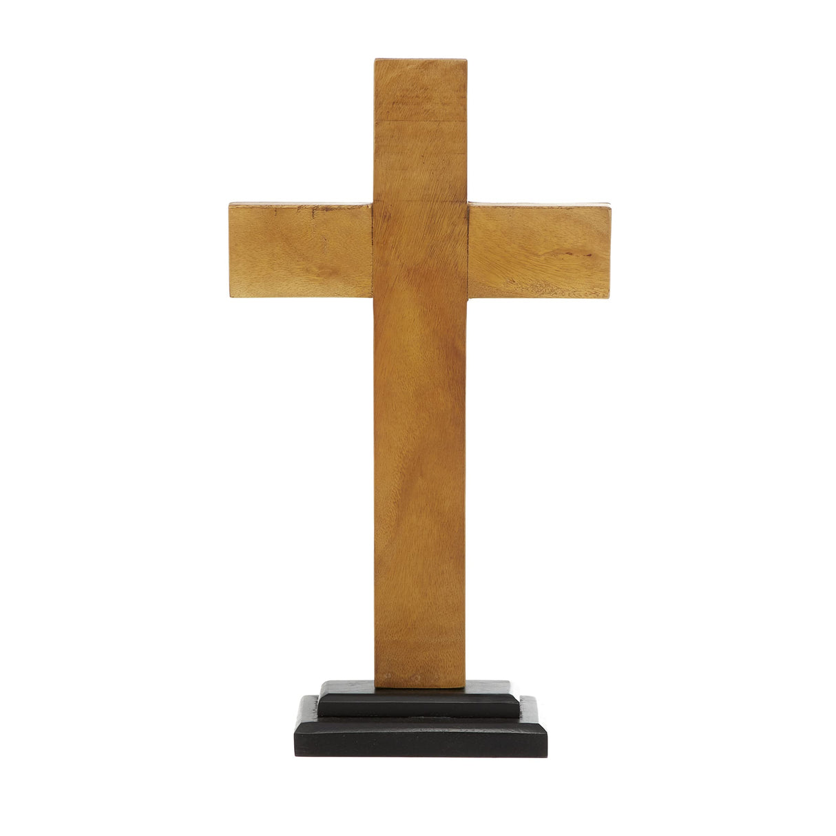 Deco 79 Brown Wood Modern Cross Sculpture, 18 x 10 x 4 Inches Deco 79