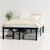 Maenizi Full Size Bed Frame No Box Spring Needed, 20 Inch Heavy Duty Metal Platform Bed Frame Full Support Up to 3000 lbs, Easy Assembly, Noise Free, Black Maenizi