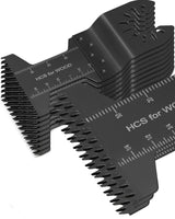 60pcs Oscillating Saw Blades, 2023 Upgrade Efficient Oscillating Blades, Japanese Long Teeth, Quick Release Multi Tool Blades Kits for Plastics, Universal Multitool Blades Wood Fit Almost All Model Royars