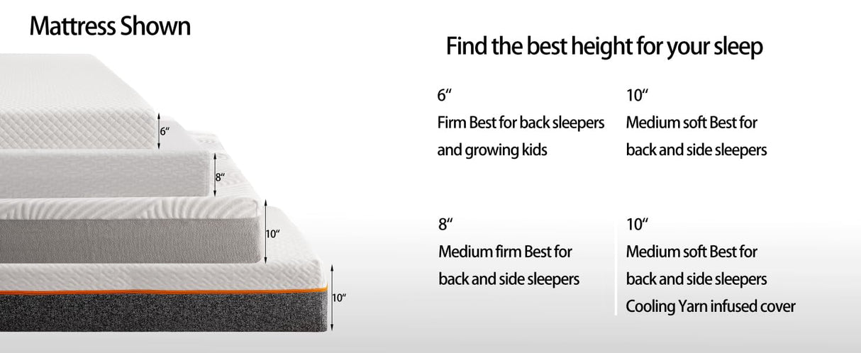 BreezeRest Full Mattress 6 Inch Memory Foam Mattress Bed in a Box,Medium Firm Cooling Gel Green Tea Full Size Mattress Colchones Full with Breathable Soft Fabric Cover CertiPUR-US Pressure Relief BreezeRest