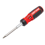 CRAFTSMAN Ratcheting Screwdriver, Push-n-Pick Set, 7 Piece (CMHT68131) CRAFTSMAN