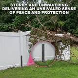 IRONBARBIE Thickened Fence Post Repair Kit, Steel Fence Post Stakes, Anchor Ground Spike for Fix Broken 4x4/6x6 Wood Fence Post Support (Thicker ironbarbie