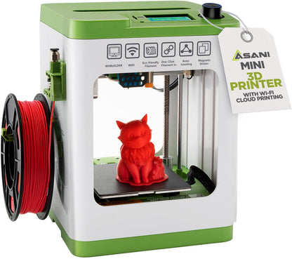 Fully Assembled Mini 3D Printer for Kids and Beginners - Complete Starter Kit with Auto Leveling 3D Printing Machine, 10M PLA Filament, and SD Card - WiFi 3D Home Printer for MAC, Windows, an - WoodArtSupply