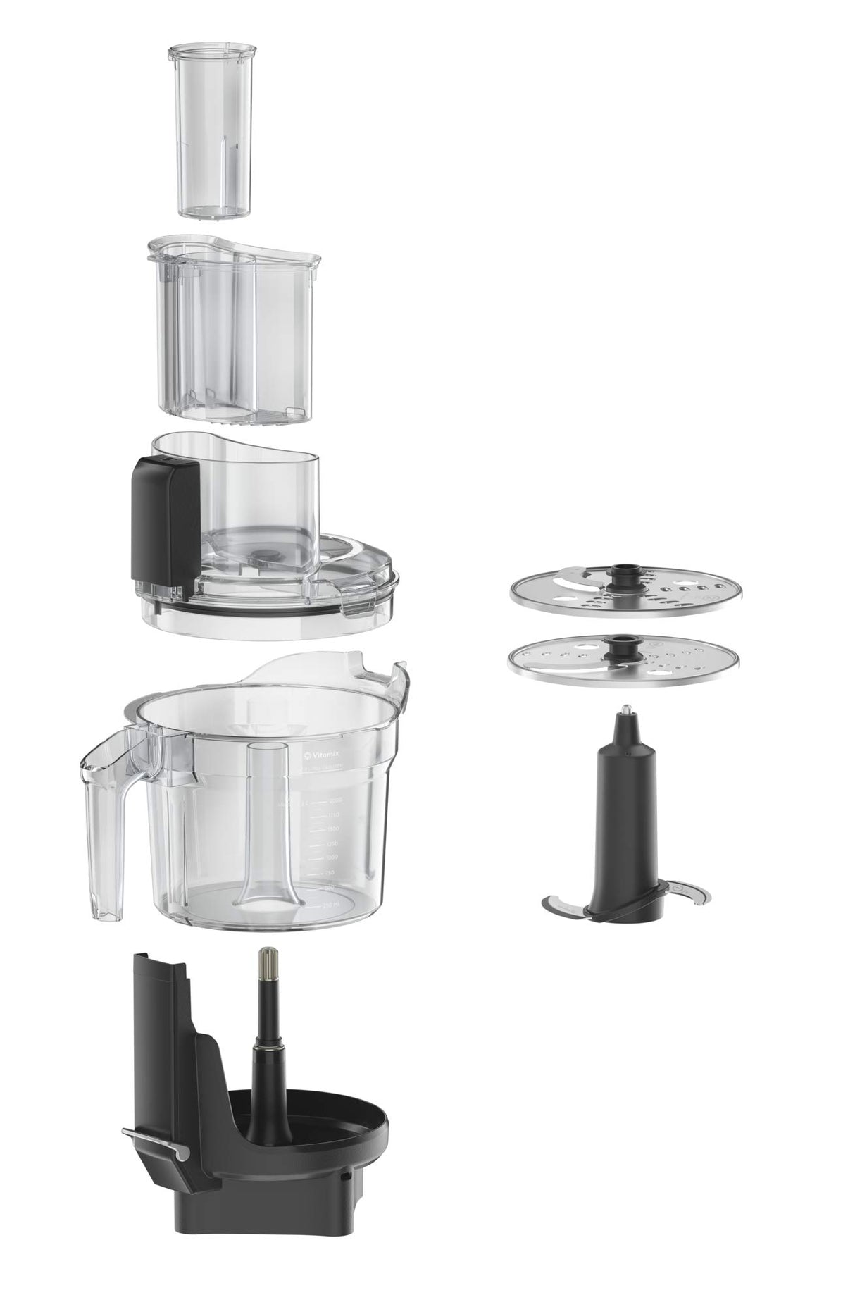 Vitamix 12-Cup Food Processor Attachment with SELF-DETECT™, Compatible with Ascent and Venturist Series, Black Vitamix