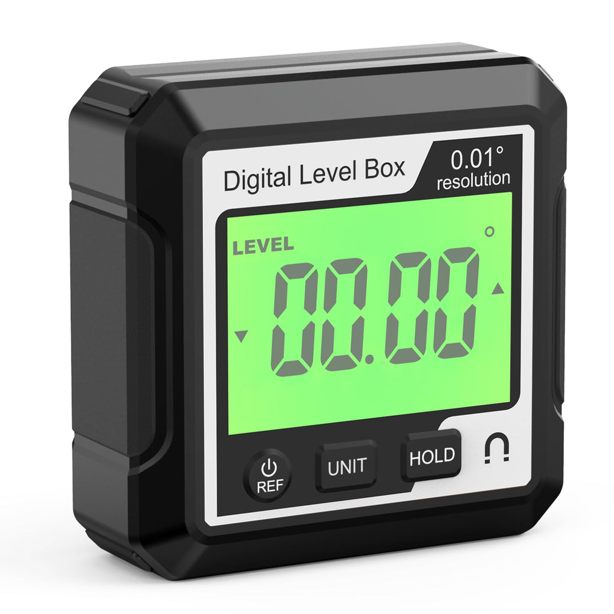 Abizarch Digital Angle Finder Magnetic Angle Gauge LCD Digital Level tool Protractor Inclinometer Level Box Backlit Portable Angle Measurement Tool Battery Operated for Carpentry Building Abizarch