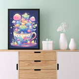 ajepon Cute Diamond Painting Kits for Adults - Diamond Art Kits for Cartoon, Cup Gem Art Kits for Adults for Gift Home Wall Decor (12x16inch) ajepon