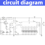 EGSCST 2PCS Soldering Practice Kit CD4017 NE555 DIY Lucky Wheel LED Light Circuit Board Solder Project for Electronics Beginners to Learn and Training EGSCST