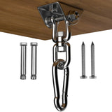 Velomill Hammock Hanging Kit, 1000 lb Capacity Heavy Duty 360° Rotate Swing Ultra Durable Hooks for Swing, Chair, Multiple Indoor Outdoor Gym Velomill