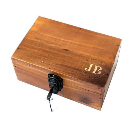 Awerise Personalized Wooden Keepsake Box w/Lock Key, Custom Jewelry Box, Bridesmaid Box, Mother gift