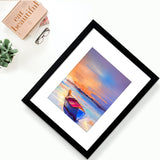 LUCKYLIFE 16x20 Frames, 16x20 Picture Frame for Wall, Display Pictures 11x14 with Mat or 16x20 without Mat, Set of 2, Black LUCKYLIFE