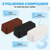 BAOSHISHAN Bench Buffer Jewelry Polisher, Variable Speed Benchtop Polishing Buffing Machine, With 2 Cotton Polishing Wheel for Jewelry, Wood, Metal, Lathe 110V BAOSHISHAN