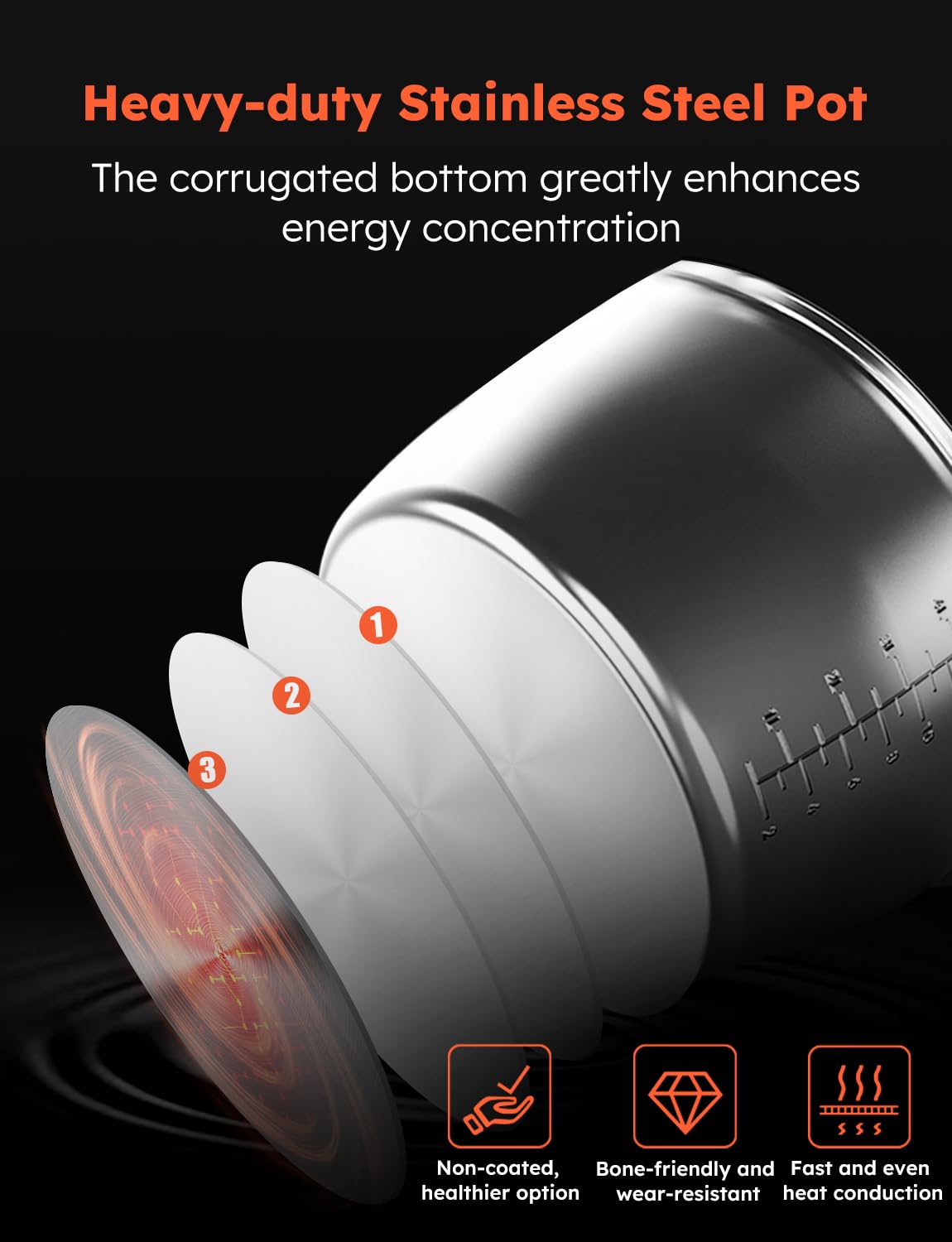 Nuwave Duet Air Fryer and Electric Pressure Cooker Combo with 2 Switchable Lids, 300 FoolProof One-Touch Presets, Crisp&Tender Tech, 6QT Heavy-duty Stainless Steel Pot, 15+ Safety Features Nuwave