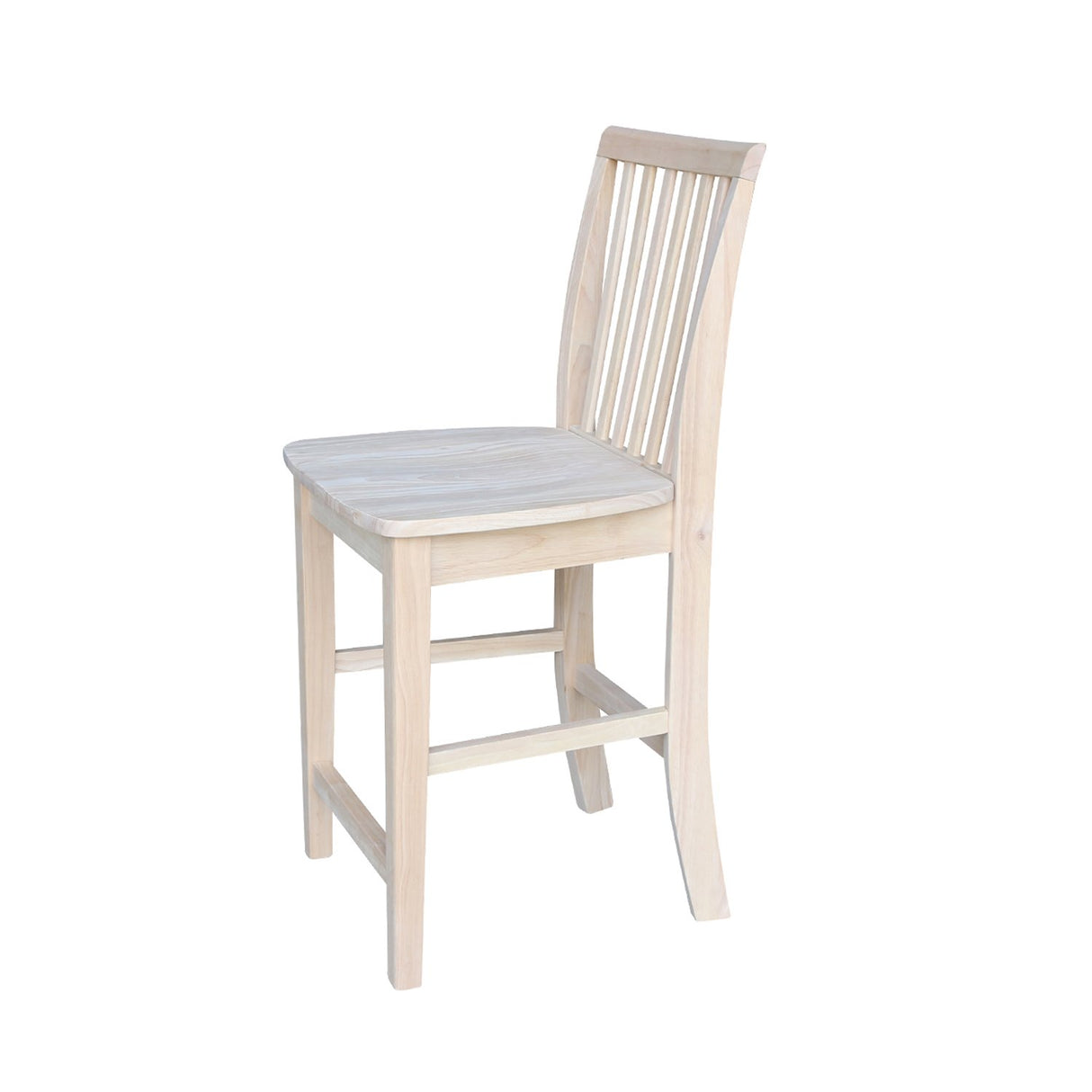 International Concepts 24-Inch Mission Stool, Unfinished IC International Concepts