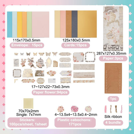 AHANDMAKER DIY Envelope & Card Making Kits, Handmade Greeting Card Sets Make Your Own Card Crafts for Thanksgiving Birthday Present Classroom Exchange AHANDMAKER