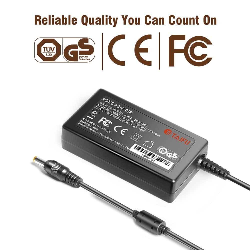 TAIFU 12V 3A AC/DC Adapter Repalcement for Sony PlayStation VR Virtual Reality Headset Sony PS4, PlayStation 4 PSVR PSVR2 CUH-ZAC1 CUH-ZVR2 CUH-ZVR1 ADP-36NH A EVI-D100 SQN36W12P-04 Power Supply Cord TAIFU