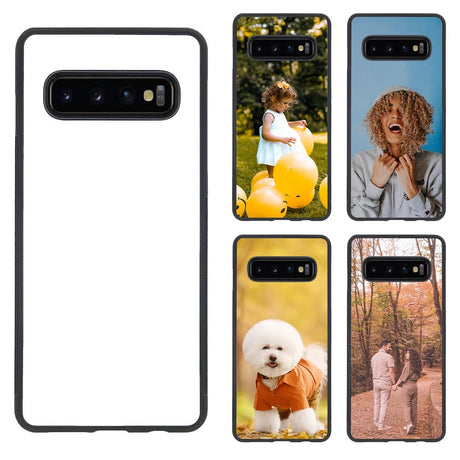 FOQENCCI 5 Piece Phone Case Compatible for Samsung Galaxy S10 Sublimation Blank Cases,Custom Phone Cover with Soft TPU + Hard Blank Printable Aluminum Anti-Slip Shockproof Protective Cover FOQENCCI