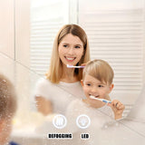 Bathroom Vanity with Sink - Single Sink Solid Wood Bathroom Sink Cabinet, LED Anti-Fog Mirror, Floating Vanity with Ample Storage, Easy Assembly, Modern Elegant Design, Wall Mount Installation (60") ZGNBSD