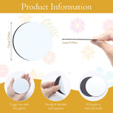 ZYNERY Sublimation Magnet Blanks 3x3 inch, 30Pcs Sublimation Blank Fridge Magnets Printable Photos, Personalized Sublimation Magnets for Refrigerator Decoration, Kitchen, Office, Wall ZYNERY