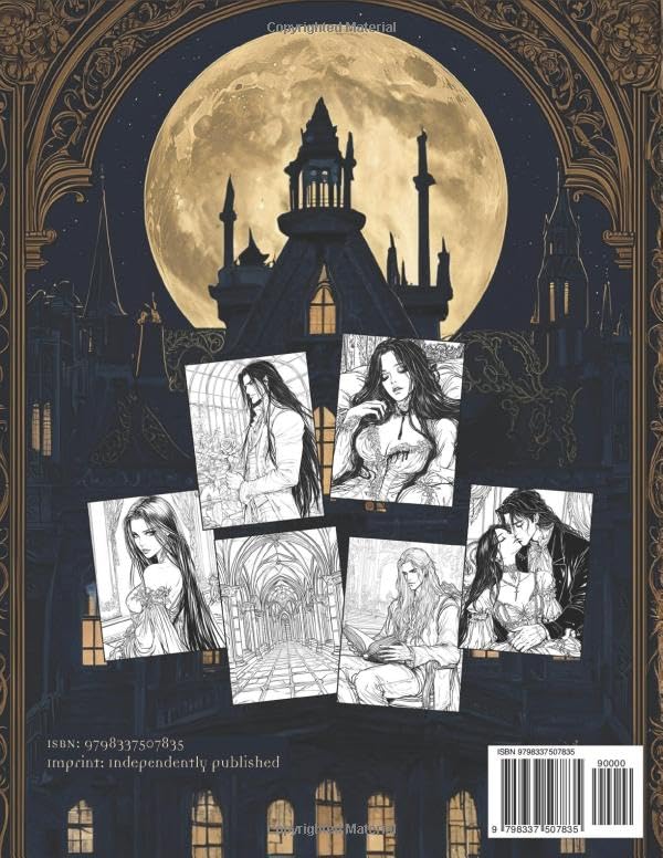 Vampire Castle: A Coloring Book for Adults Majosta