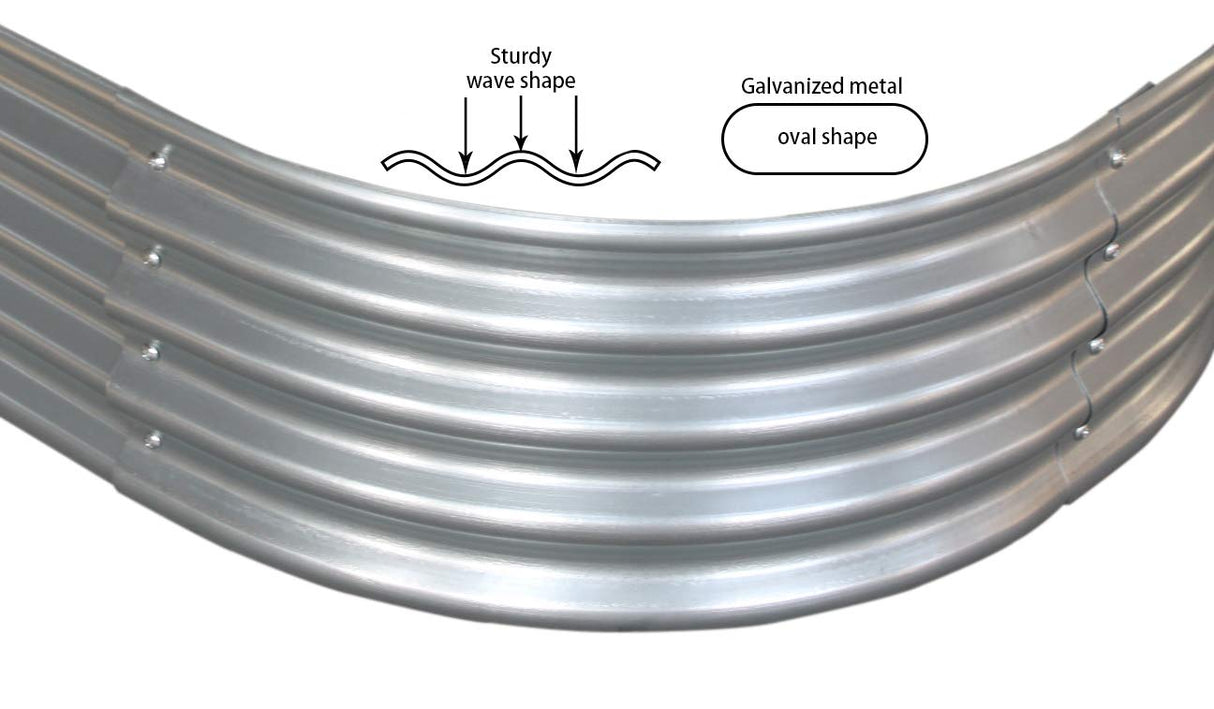 9 ft x 3 ft Raised Garden Bed Metal Elevated Planter for Vegetable Flower Herb (2pk) Yararday