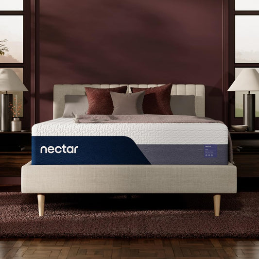 Nectar Luxe 14” Full Mattress - Medium Firm - Contouring Memory Foam - Cooling Upgrade - 3” Pressure Relief Layer - Responsive Support - Minimal Motion Transfer - 365-Night Trial & Forever Warranty