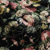 Nttopship Boho Floral Comforter Set Twin Black Floral Bedding Sets 3PCS for Kids Teen Adult Flowers Leaves Room Decor Ultra-Soft Lightweight Microfiber 1 Comforter with 2 Pillowcases Nttopship