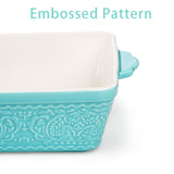 SOUJOY Set of 3 Porcelain Bakeware Set, Casserole Dishes for Oven, Rectangular Baking Dishes with Handles, Lasagna Pan for Cooking, Kitchen, Cake Dinner, Wedding Gift, Banquet and Daily Use SOUJOY