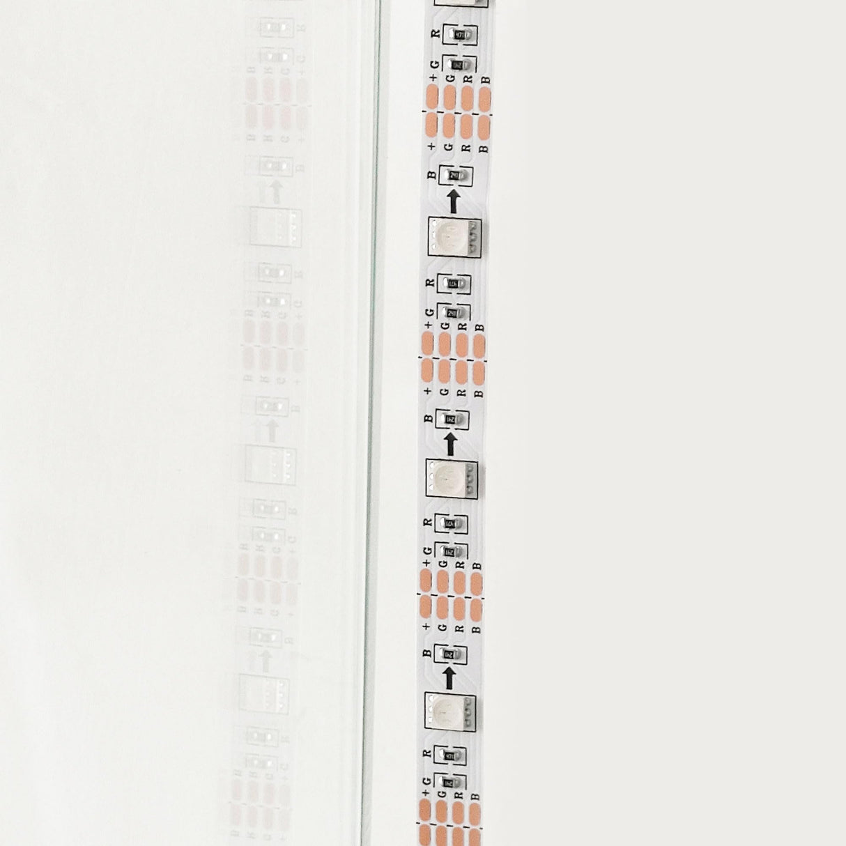 Yoluckea 4-Tier Glass Display Cabinet with Bluetooth LED Light Strip, 1-Door Floor Standing Curio Cabinet with Universal Wheel for Home Office Display, White Glass Bookshelf for Collections, Clear Top Yoluckea