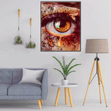 MMAHD Diamond Art Painting Kits for Adults,DIY 5D Round Full Drill Art Eye Diamond Art,Perfect for Relaxation and Home Wall Décor(11.8×15.8Inches) MMAHD