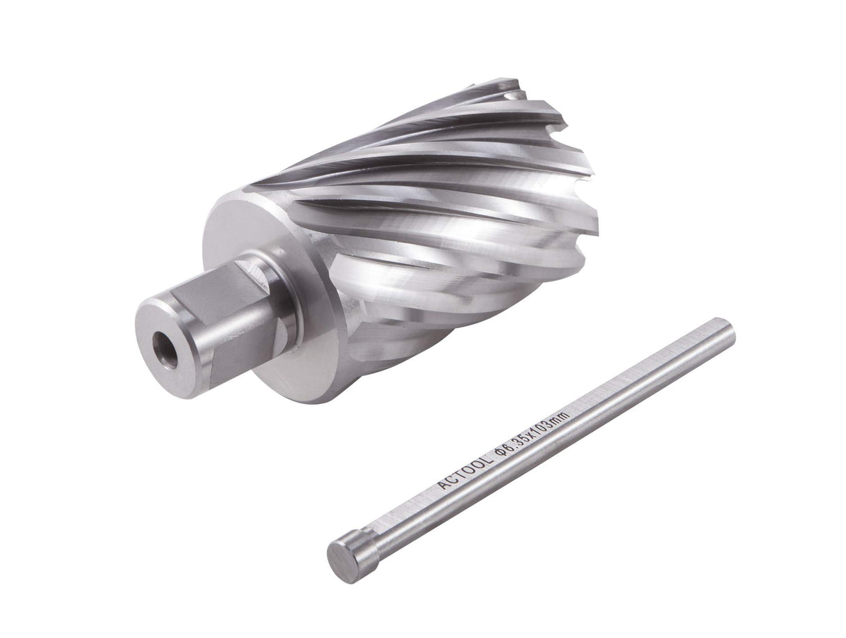 ACTOOL 1-5/8" Diameter × 2" Depth of Cut HSS ANNULAR CUTTER with 3/4'' Weldon Shank ACTOOL