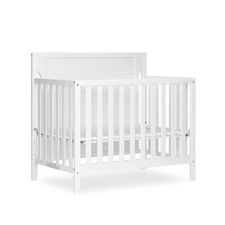 Dream On Me Bellport 4 in 1 Convertible Mini/Portable Crib In White, Non-Toxic Finish, Made of Sustainable New Zealand Pinewood, With 3 Mattress Height Settings Dream On Me