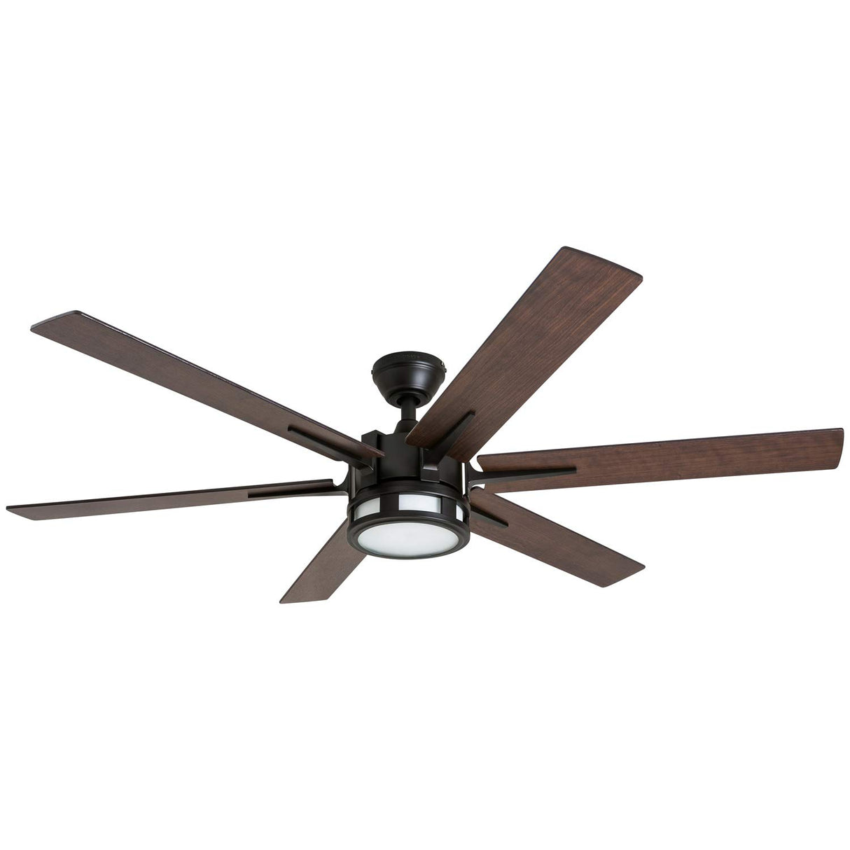 Honeywell Ceiling Fans Kaliza Modern 56 Inch Ceiling Fan with Light, Remote Control Fan, LED Indoor Fan with 6 Blades, Gray Oak and Light Oak Blade Finish Options, Bronze (51036-01) Honeywell Ceiling Fans
