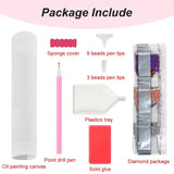 FHBUBPUP Diamond Painting Kits for Adults, Cat Diamond Art Kits, Full Drill Round Gem Art, DIY Flower Paint with Diamond Beads Crafts for Home Wall Decoration Gifts 12x12 inch FHBUBPUP