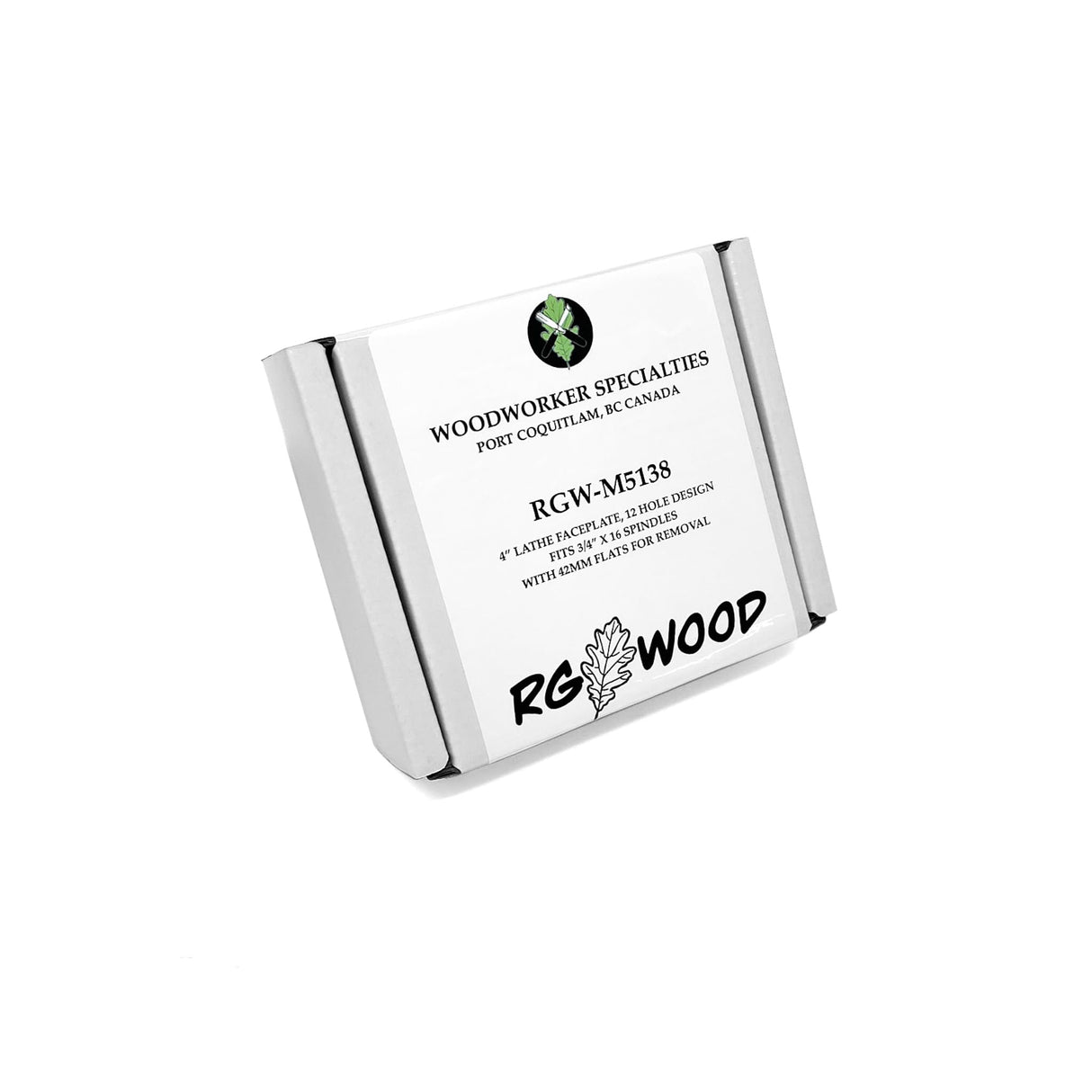 RGWOOD 4" HD Steel Wood Lathe Face Plate, 3/4" x 16tpi Threaded RGWOOD