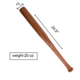 Tebery 2 Pack Wood Baseball Bat Softball Bat, 24.5-Inch Self Defense Bat Teeball Bat Unfinished for Painting DIY Craft Projects Ball Sports Party Favors Tebery
