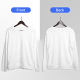 METFUIN 2 Pack Polyester Adult Crewneck Sweatshirt for Sublimation Heat Press White Blank Sweatshirt (Small, White) METFUIN